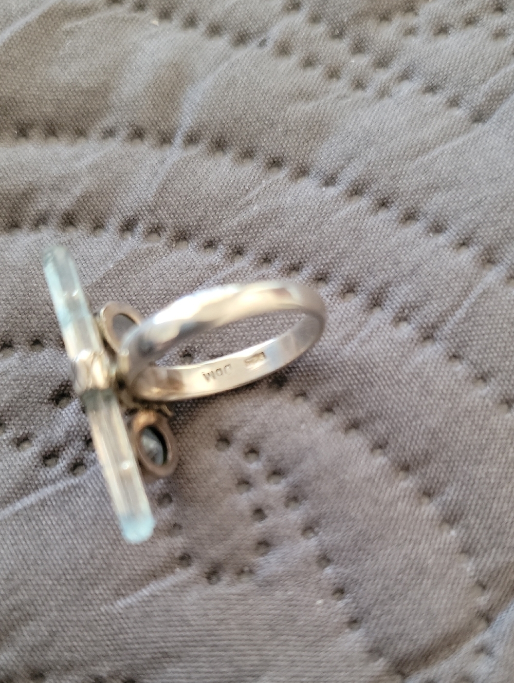 Sterling Silver Multi-Stone Artisanal Ring - Picture 3 of 5